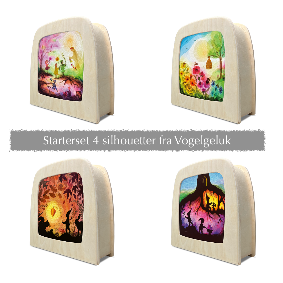 Starterset (Vogel Geluk) silhouett