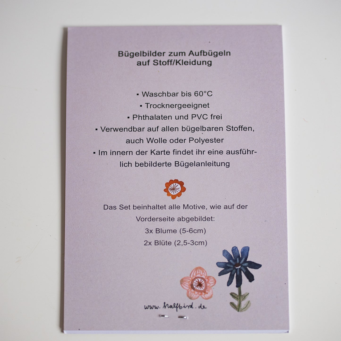 Strykebildesett blomster