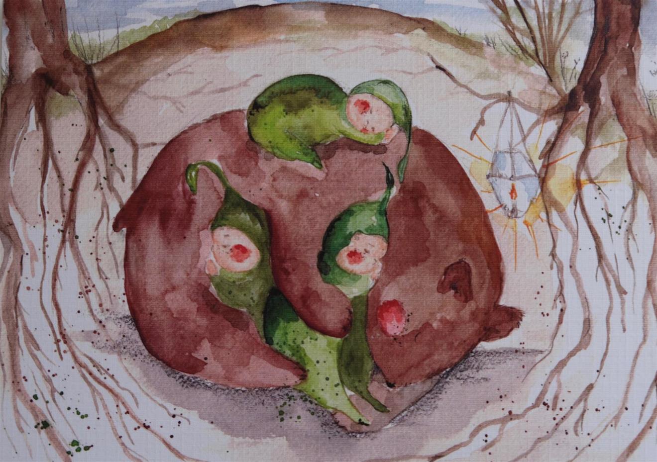 Rotbarna i bjørnehi