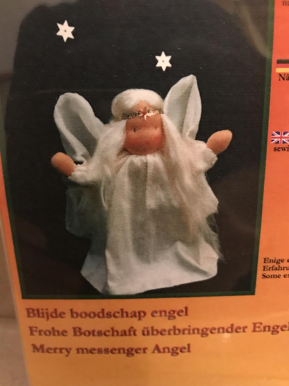 Lagepakke budskaps engel