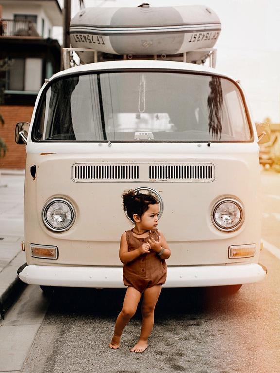 The freedom romper, rust