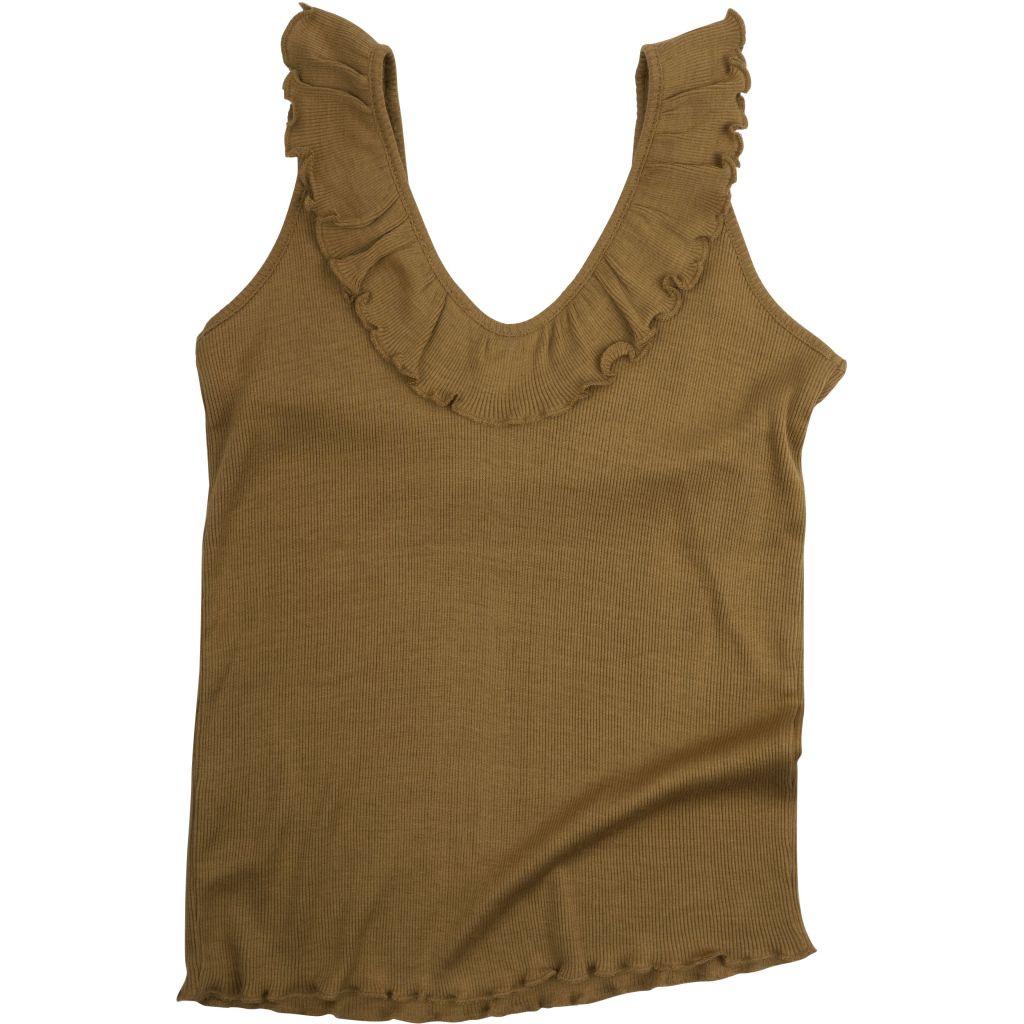 Herdis top, golden leaf