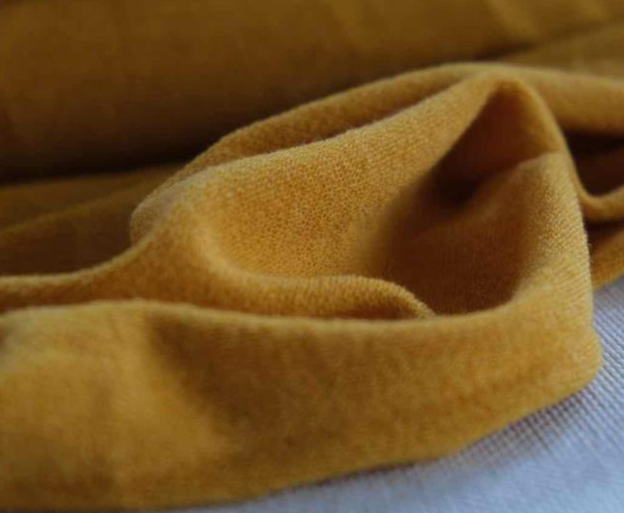 Økol. ullfrottee, sennepsgul