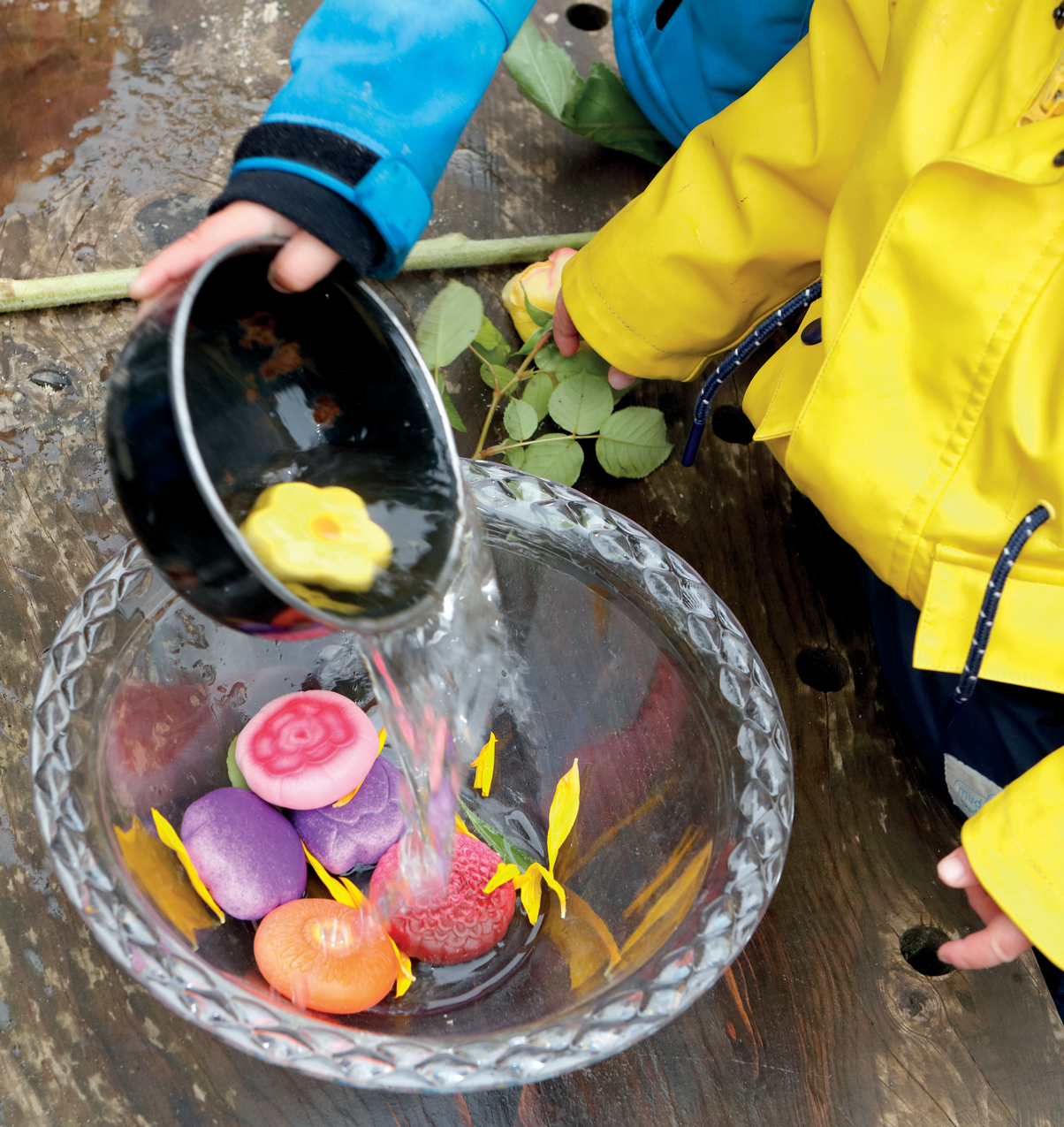 Sensory play stones - Flowers