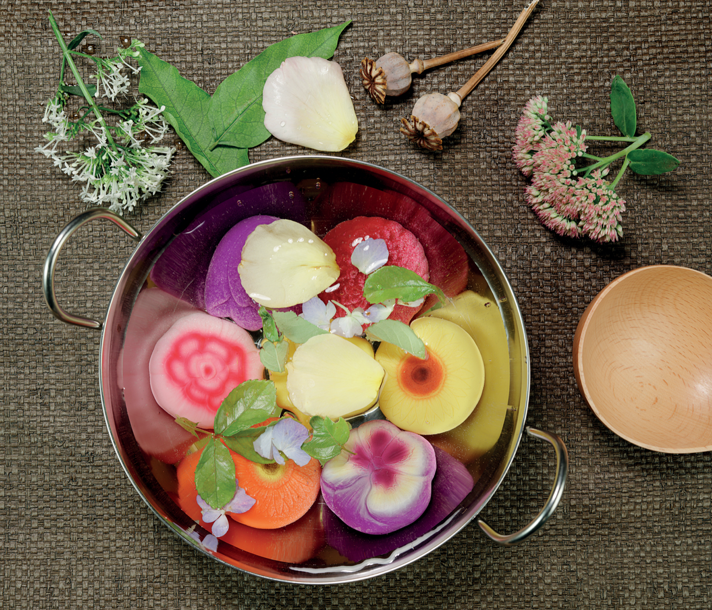Sensory play stones - Flowers