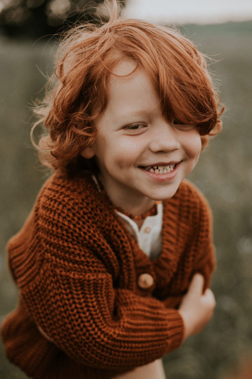 Yuki Cardigan Rust