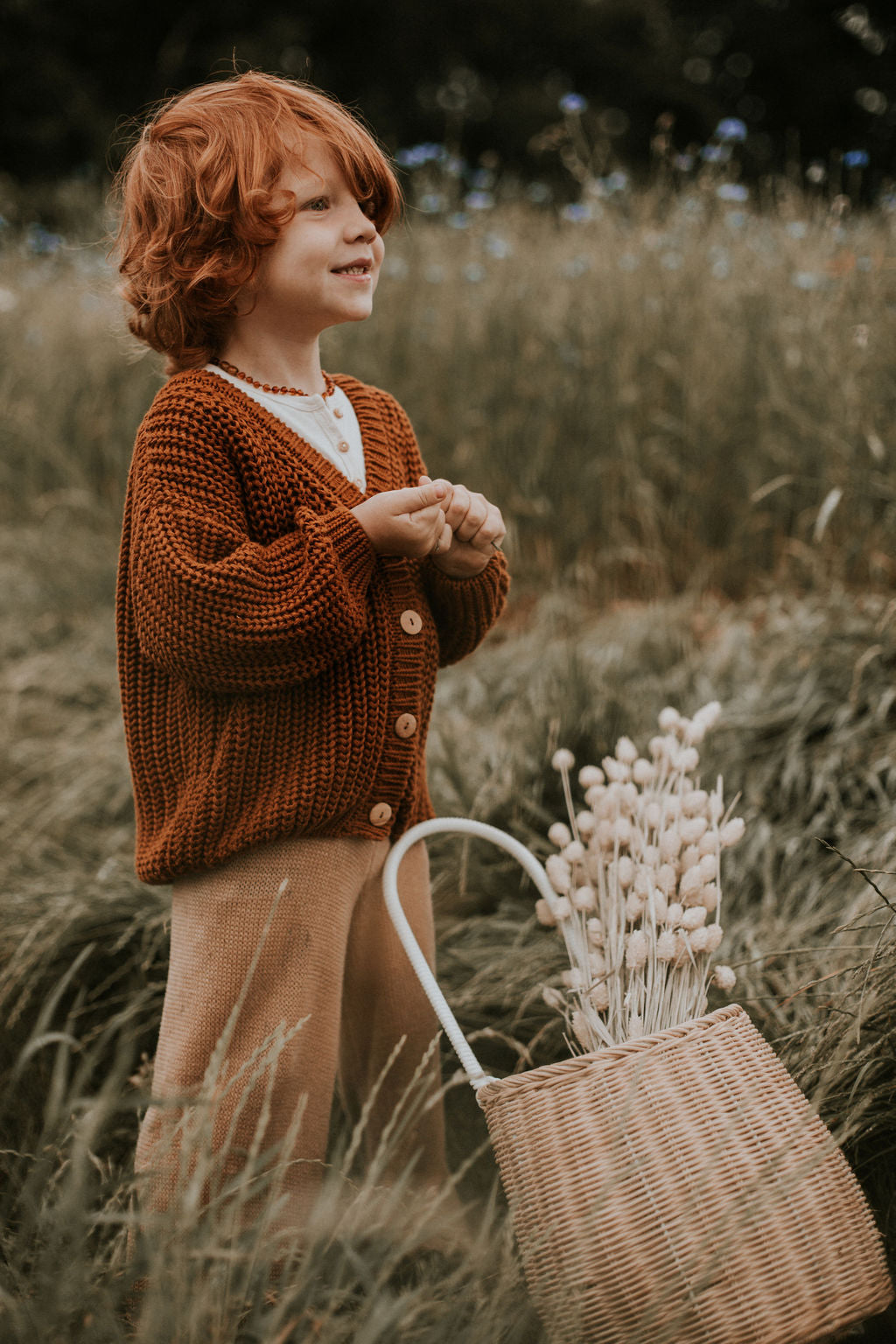 Yuki Cardigan Rust