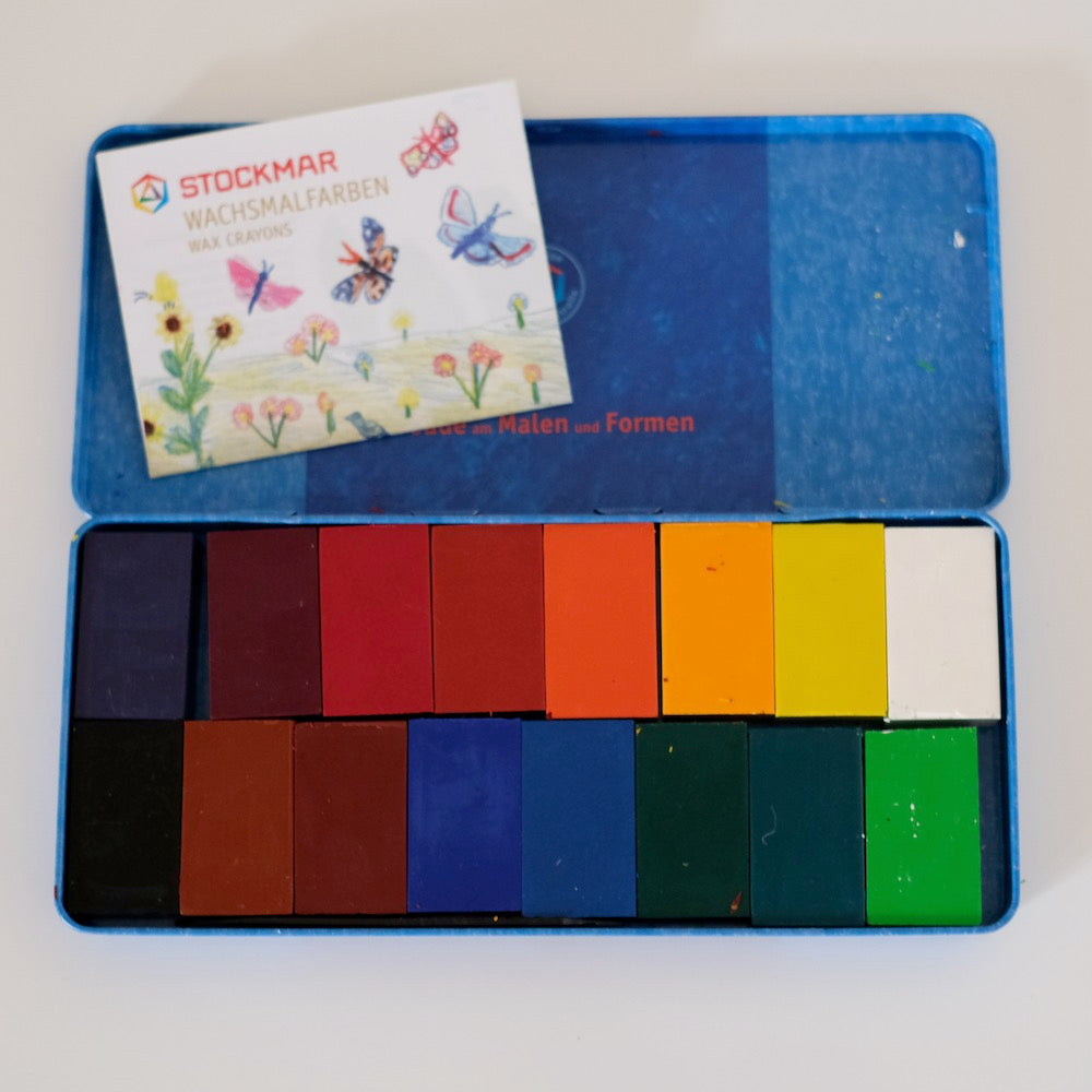 Stockmar bivoks fargeblokker, 16stk.