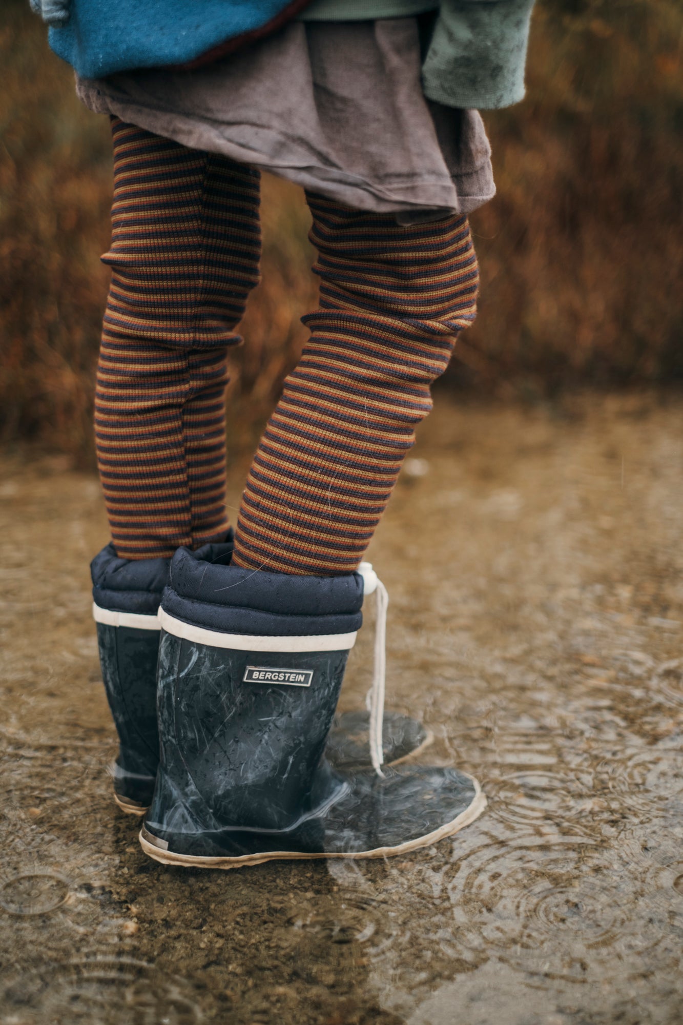 Økologisk merinoribb, regnbuestriper