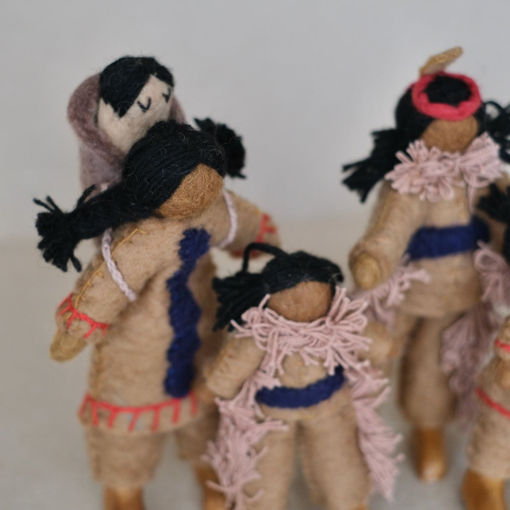 Papoose native amerikan familie set