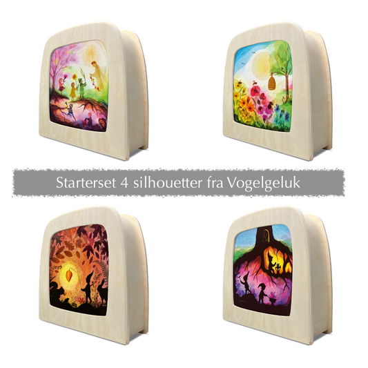 Starterset (Vogel Geluk) silhouett