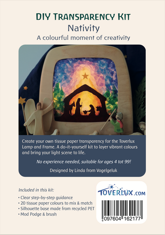 DIY Transparency Nativity silhouett