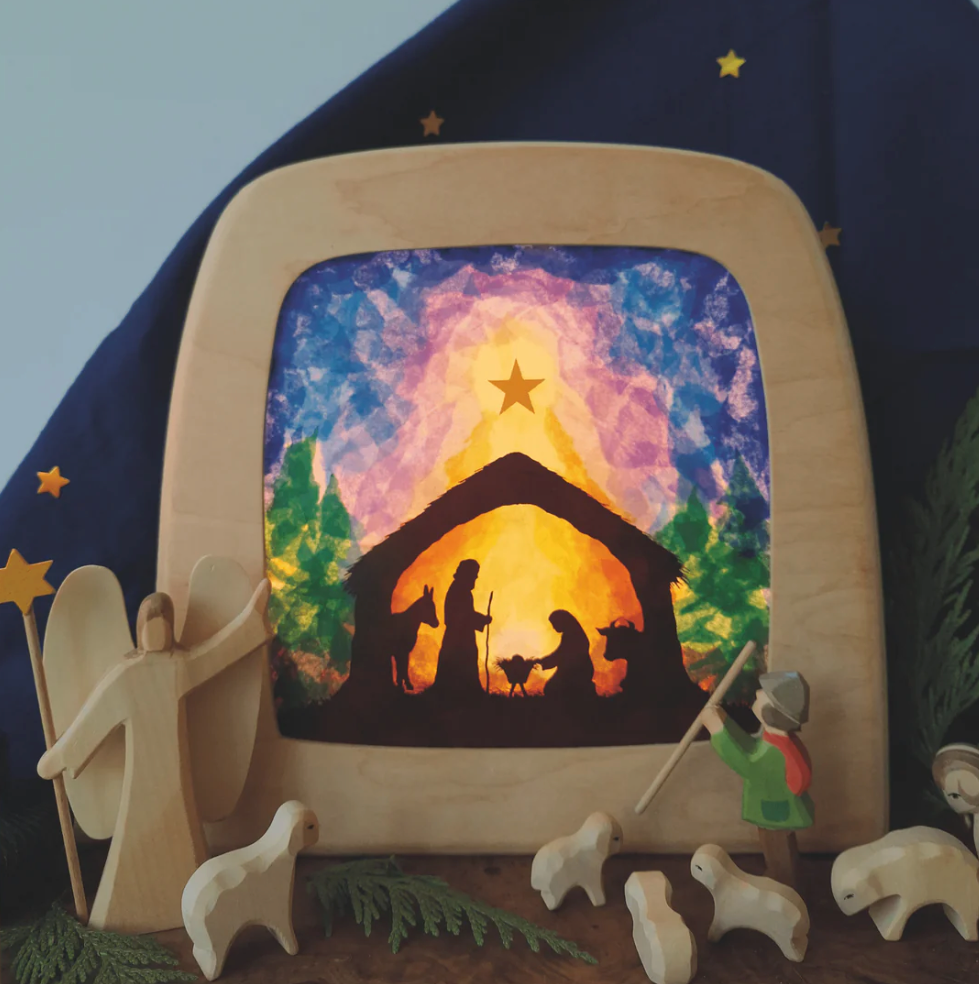 DIY Transparency Nativity silhouett