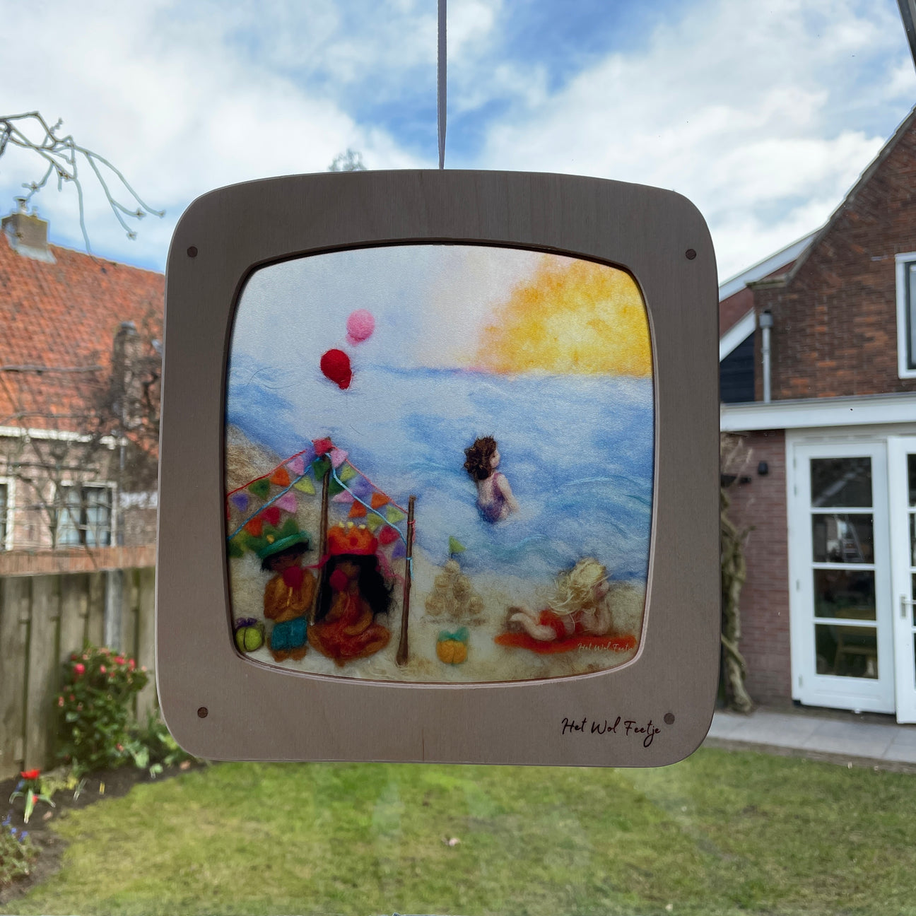 Fest på stranden til magisk lamp