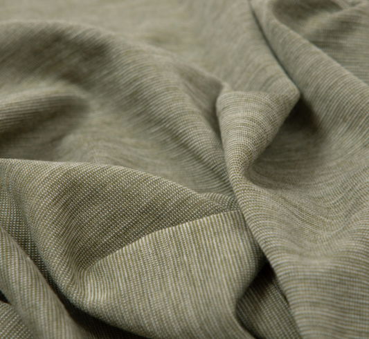 Zauberringel Olive/hvit Bio Ull-silke Jersey (kbT, mulesingfree)