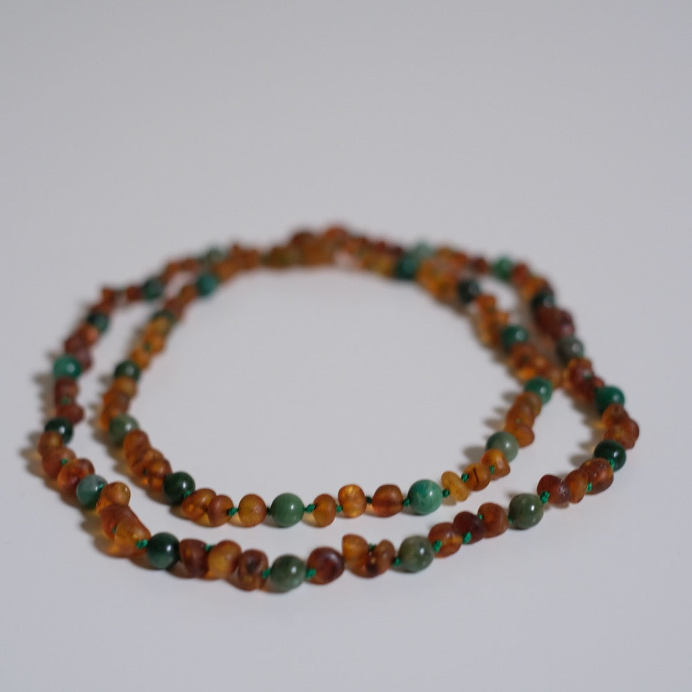 Ravsmykke cognac/jade, barn