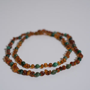 Ravsmykke cognac/jade, barn