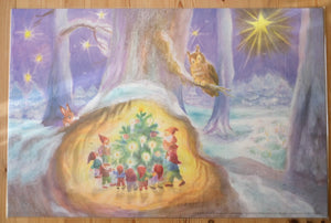 Adventskalender Juletre og dverger