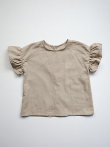 The frill linnen top, eggeskall