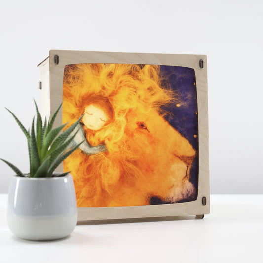 Løve til magisk lamp