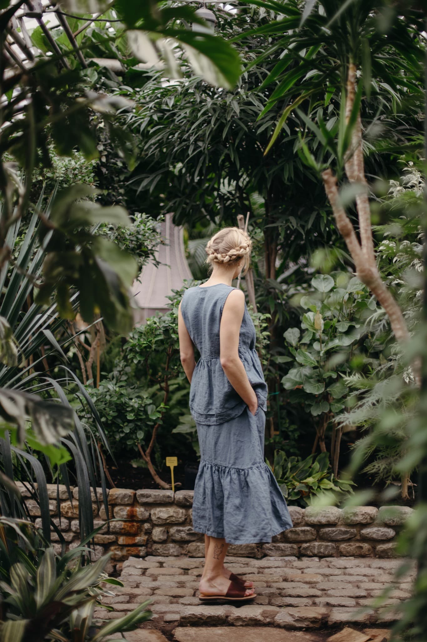 Amie skjørt, Dusty Blue