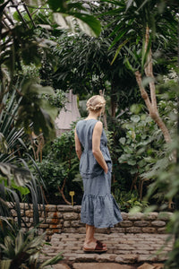 Amie skjørt, Dusty Blue