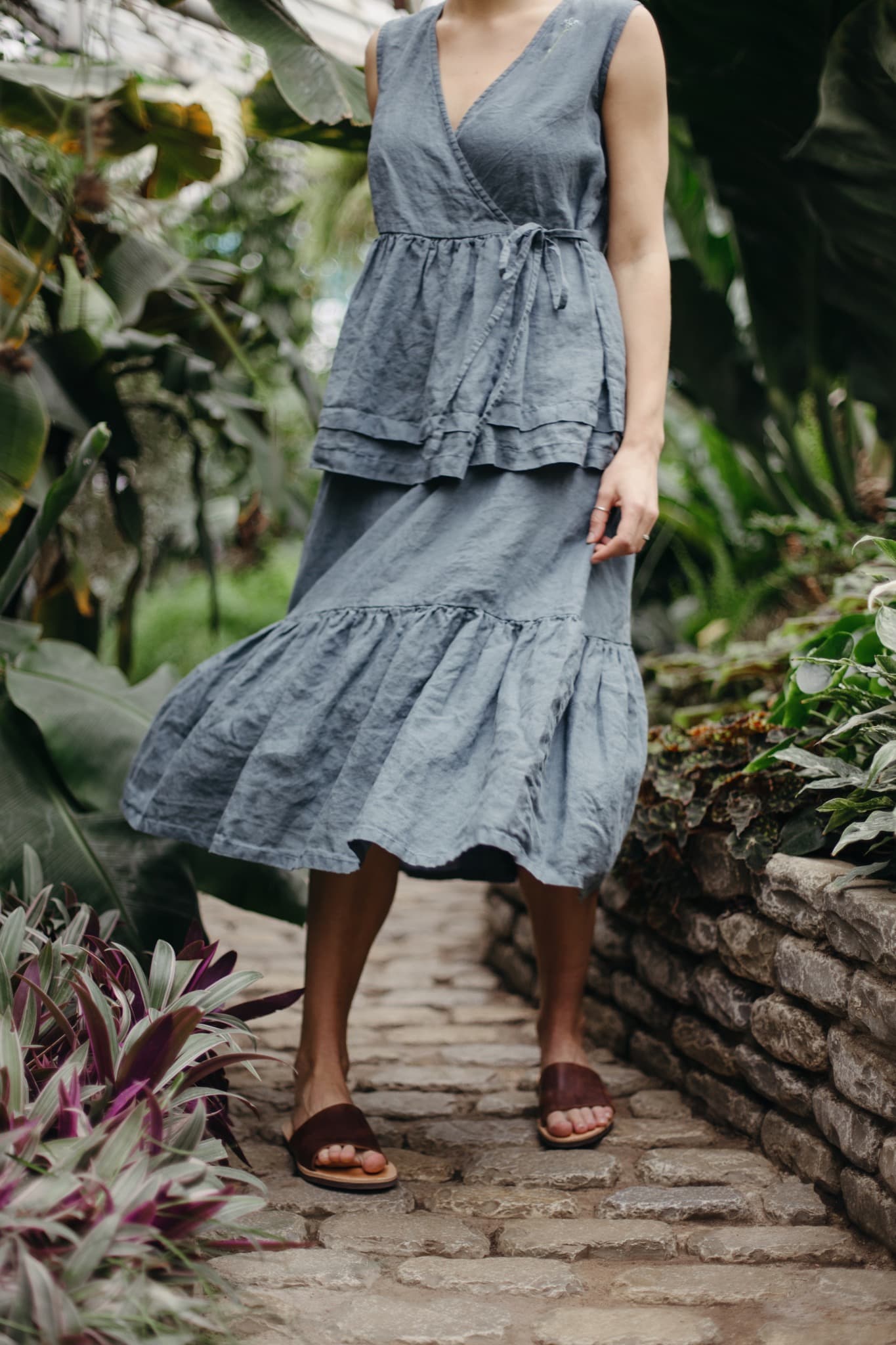 Amie skjørt, Dusty Blue
