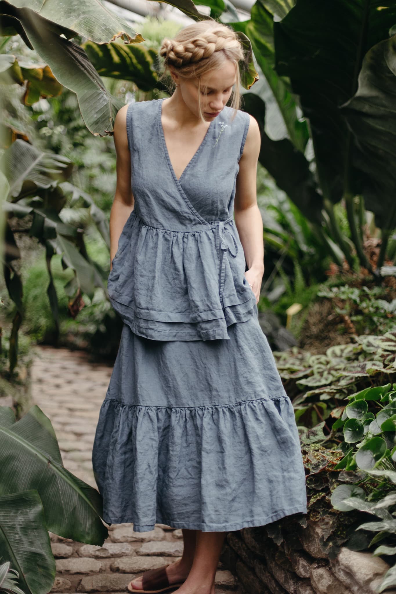 Amie skjørt, Dusty Blue