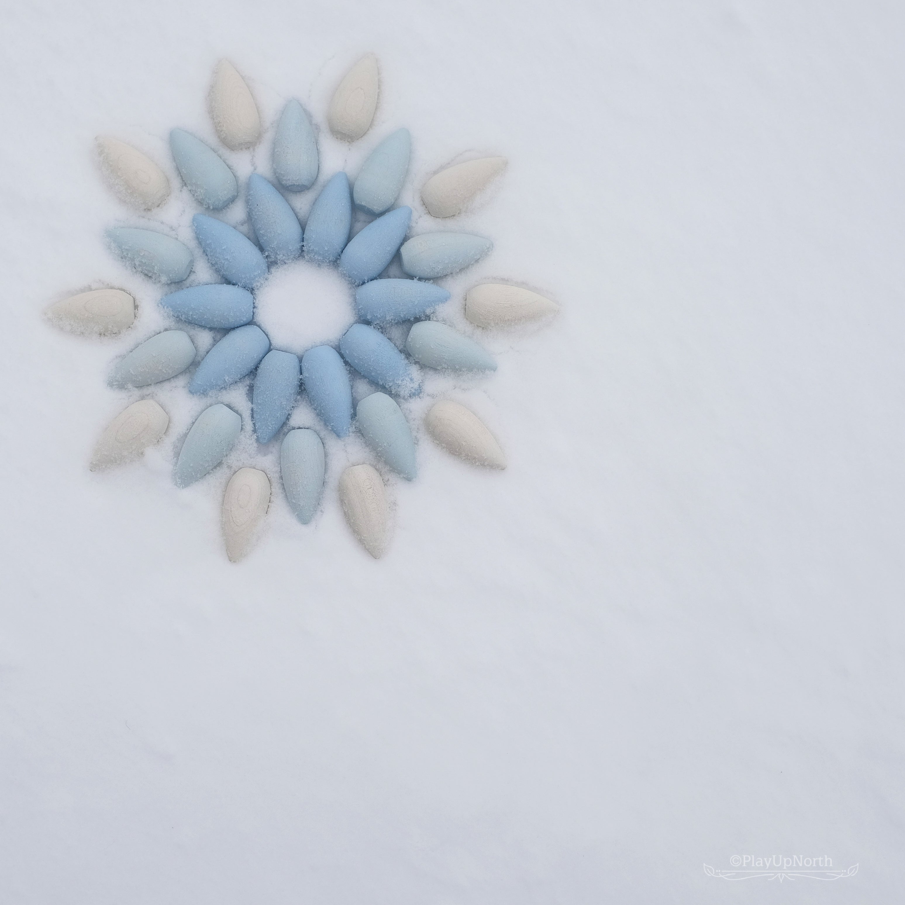 Mandala snøflak/is